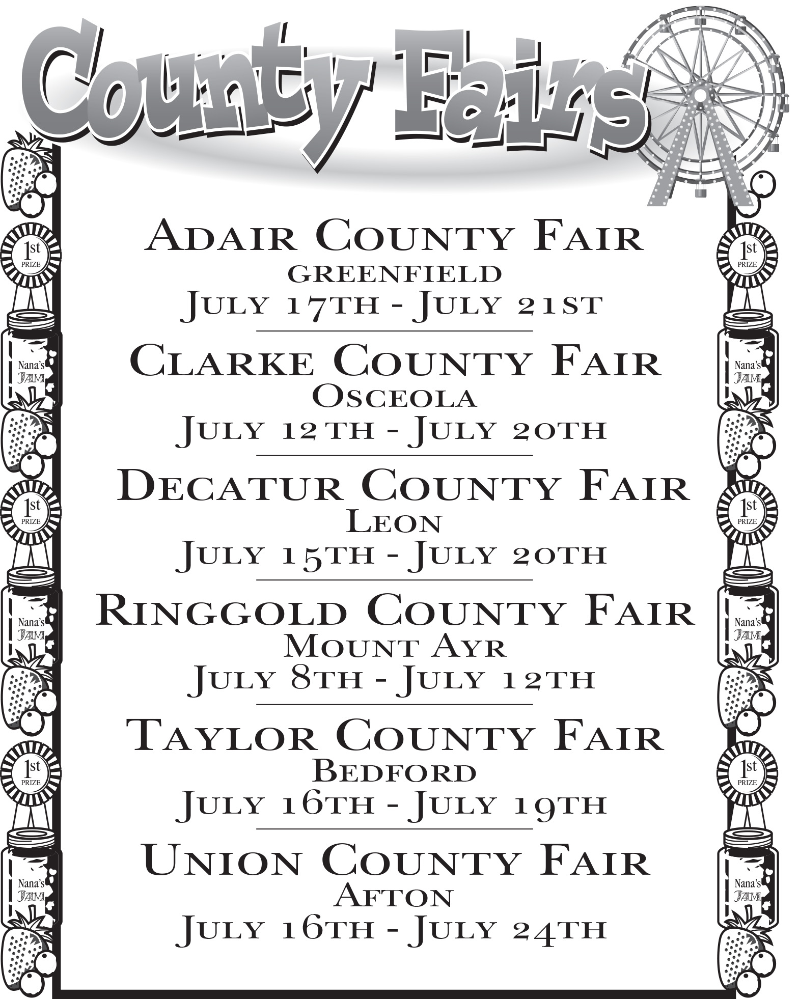 County Fairs Southern Iowa Tourism